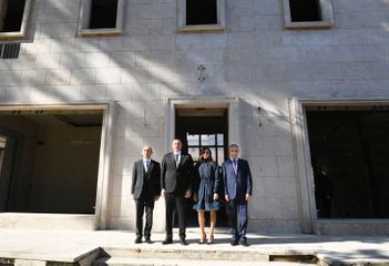 Azerbaijani President Ilham Aliyev and Mehriban Aliyeva familiarized with the building planned for the Azerbaijani Cultural Center in Rome - PHOTO
