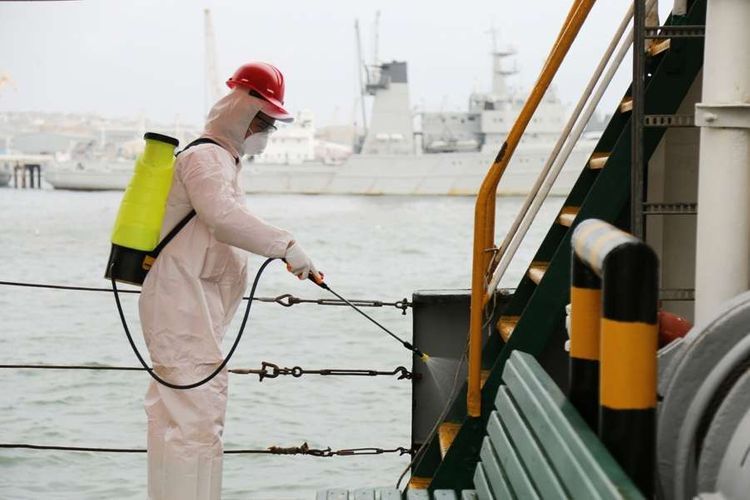 Vessels of Azerbaijan Caspian Shipping Company disinfected amid coronavirus fear