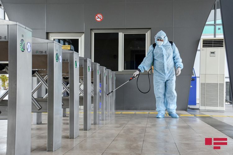 Azerbaijan railways conducts preventive disinfection works against coronavirus - PHOTO