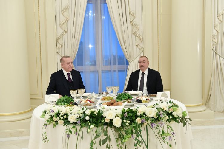 President Ilham Aliyev hosted reception in honor of Turkish President Recep Tayyip Erdogan