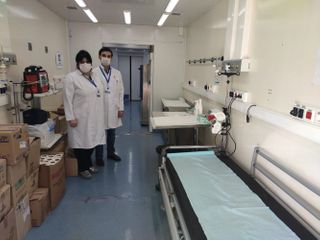 Mobile traveling hospital starts to provide services at Bilesuvar customs border crossing station