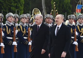 Official welcome ceremony was held for Turkish President Recep Tayyip Erdogan