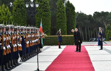 Official welcome ceremony was held for Turkish President Recep Tayyip Erdogan