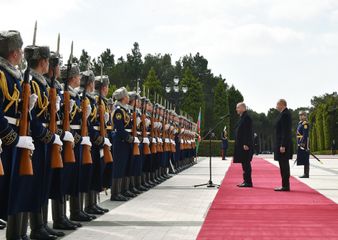 Official welcome ceremony was held for Turkish President Recep Tayyip Erdogan