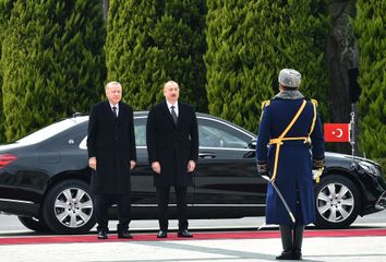 Official welcome ceremony was held for Turkish President Recep Tayyip Erdogan