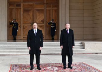 Official welcome ceremony was held for Turkish President Recep Tayyip Erdogan