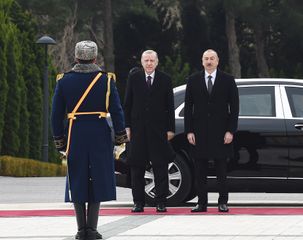 Official welcome ceremony was held for Turkish President Recep Tayyip Erdogan