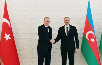Official welcome ceremony was held for Turkish President Recep Tayyip Erdogan