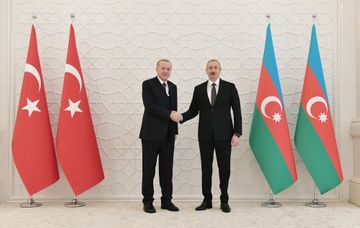 Official welcome ceremony was held for Turkish President Recep Tayyip Erdogan
