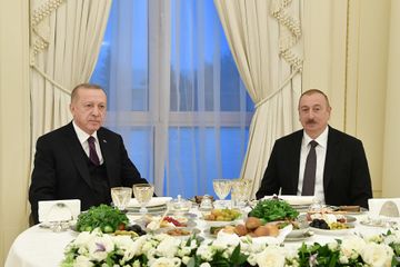 President Ilham Aliyev hosted reception in honor of Turkish President Recep Tayyip Erdogan