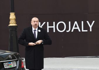 President Ilham Aliyev attended ceremony to commemorate Khojaly genocide victims