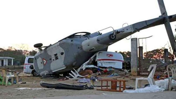 Helicopter crashes in Southern Russia 