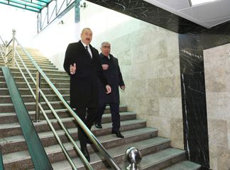 President Ilham Aliyev inagurates an underpass in Baku - UPDATED