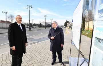 President Ilham Aliyev inagurates an underpass in Baku - UPDATED