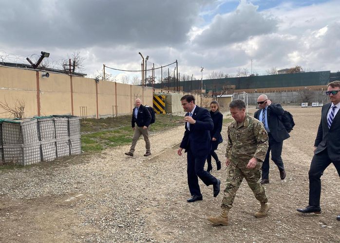 Pentagon chief lands in Afghanistan ahead of Taliban accord signing