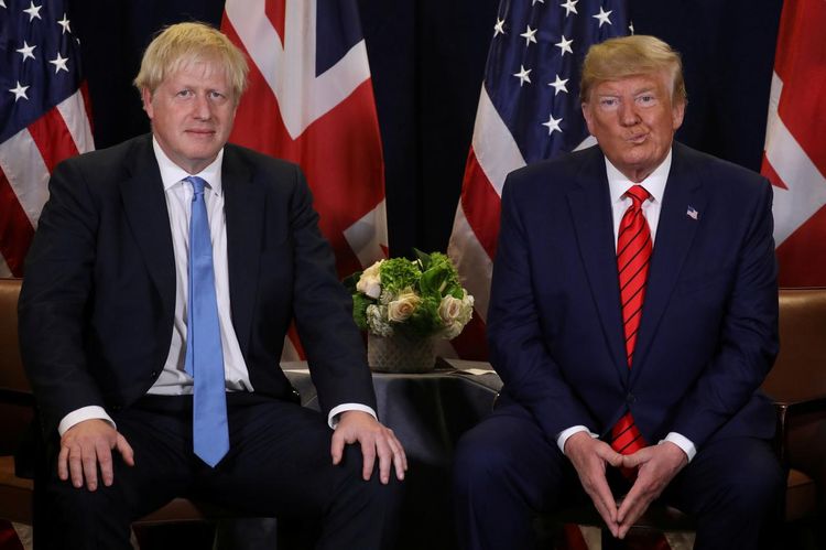 UK PM Johnson calls suggestions he is soft on Trump "absolute fiction"