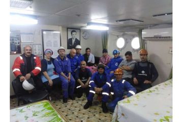 Azerbaijani seamen save lives of three migrants exposed to drowning danger in Ionic Sea