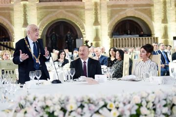 President Ilham Aliyev attended ceremony to celebrate 90th anniversary of renowned oil scientist and geologist, academician Khoshbakht Yusifzade - UPDATED