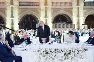 President Ilham Aliyev attended ceremony to celebrate 90th anniversary of renowned oil scientist and geologist, academician Khoshbakht Yusifzade - UPDATED