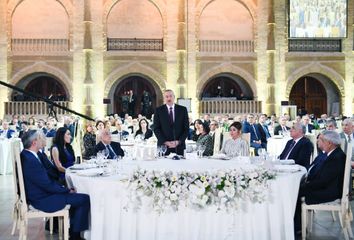 President Ilham Aliyev attended ceremony to celebrate 90th anniversary of renowned oil scientist and geologist, academician Khoshbakht Yusifzade - UPDATED