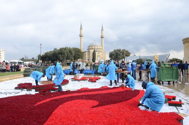 Preparation works implemented at Martyrs’ Lane on occasion of anniversary of January 20 tragedy
