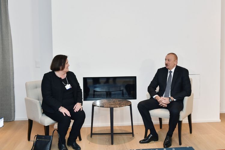 Azerbaijani President met with CISCO Executive Vice President and Chief Financial Officer in Davos