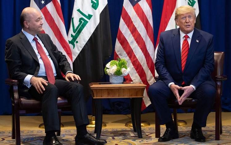 Iraqi President meets Trump in Davos, discuss foreign troops cut