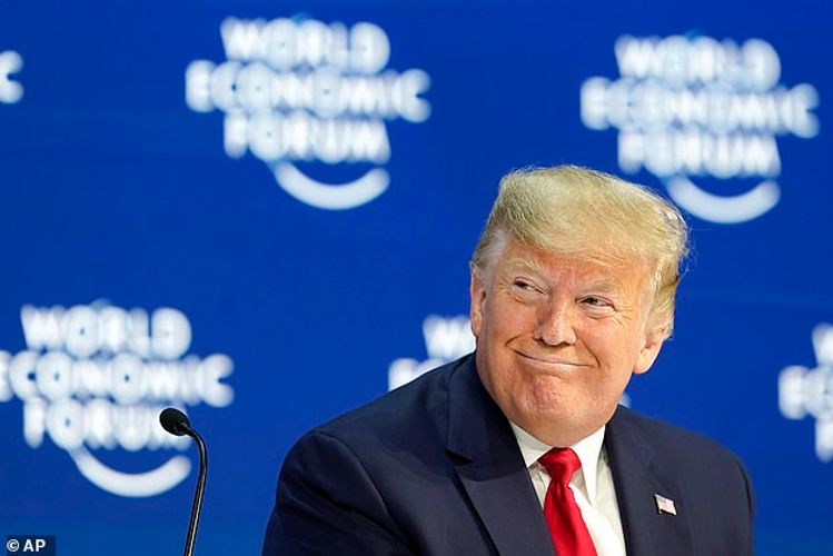 Trump touts tariffs, slams climate concern in Davos