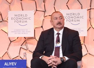 President Ilham Aliyev attended panel discussion on “Strategic Outlook: Eurasia” held as part of World Economic Forum - UPDATED