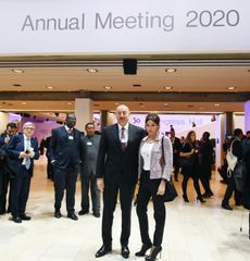 President Ilham Aliyev attended panel discussion on “Strategic Outlook: Eurasia” held as part of World Economic Forum - UPDATED