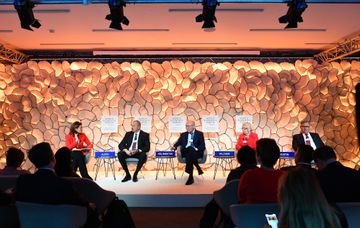 President Ilham Aliyev attended panel discussion on “Strategic Outlook: Eurasia” held as part of World Economic Forum - UPDATED