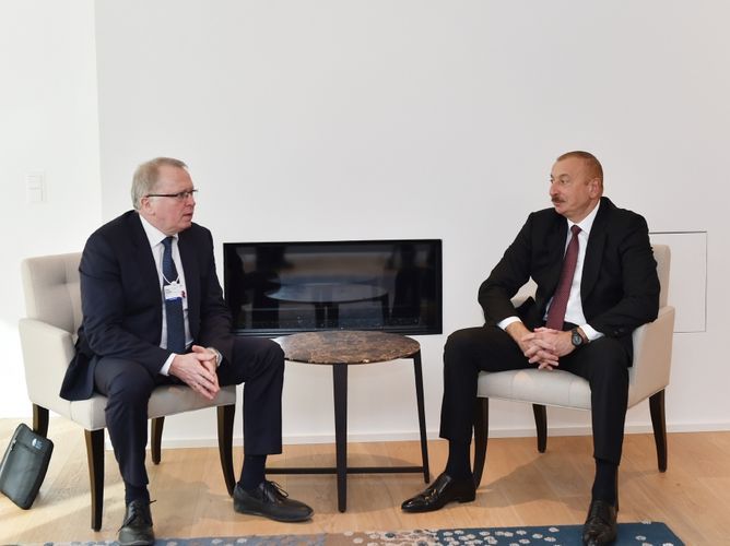 President Ilham Aliyev met with Chief Executive Officer of Equinor in Davos