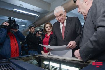 Printing of ballots on early parliamentary elections in Azerbaijan kicks off