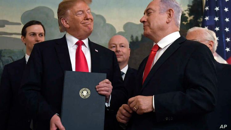 Trump shows map of Israel, Palestine as proposed under his Peace Plan - PHOTO