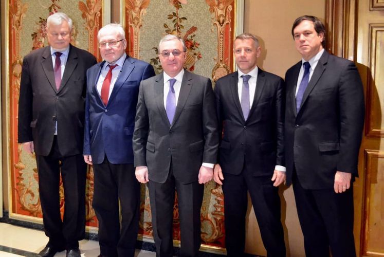 Zohrab Mnatsakanyan meet with OSCE Minsk Group Co-Chairs in Geneva