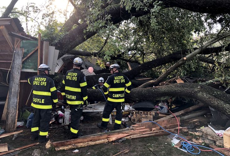 19 injured after tree falls on Maryland garage during children's birthday party