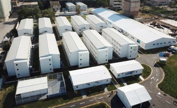 President Ilham Aliyev and first lady Mehriban Aliyeva attended the inauguration of modular hospital for treatment of coronavirus patients opened in Khatai district of Baku - UPDATED