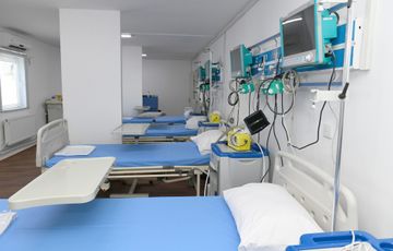 President Ilham Aliyev and first lady Mehriban Aliyeva attended the inauguration of modular hospital for treatment of coronavirus patients opened in Khatai district of Baku - UPDATED