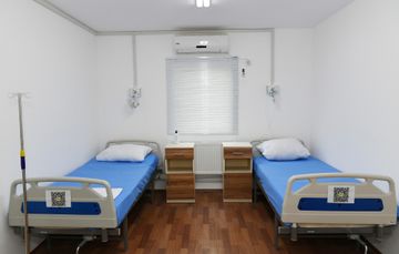 President Ilham Aliyev and first lady Mehriban Aliyeva attended the inauguration of modular hospital for treatment of coronavirus patients opened in Khatai district of Baku - UPDATED