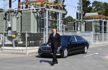 President Ilham Aliyev inaugurated newly renovated “8th km” substation owned by AzerEnergy OJSC in Nizami district, Baku