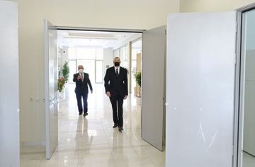 President Ilham Aliyev inaugurated newly renovated “8th km” substation owned by AzerEnergy OJSC in Nizami district, Baku