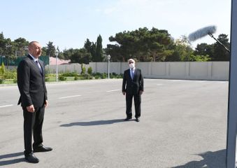 President Ilham Aliyev inaugurated newly renovated “8th km” substation owned by AzerEnergy OJSC in Nizami district, Baku