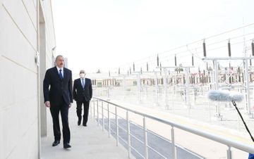 President Ilham Aliyev inaugurated newly renovated “8th km” substation owned by AzerEnergy OJSC in Nizami district, Baku