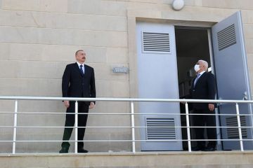 President Ilham Aliyev inaugurated newly renovated “8th km” substation owned by AzerEnergy OJSC in Nizami district, Baku