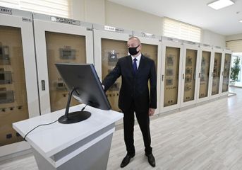 President Ilham Aliyev inaugurated newly renovated “8th km” substation owned by AzerEnergy OJSC in Nizami district, Baku