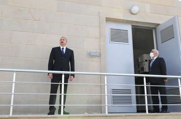 President Ilham Aliyev inaugurated newly renovated “8th km” substation owned by AzerEnergy OJSC in Nizami district, Baku