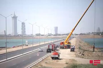 Azerbaijan’s MES started cleaning works on Boyuk Shor lake in Baku - VIDEO