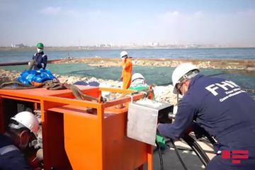 Azerbaijan’s MES started cleaning works on Boyuk Shor lake in Baku - VIDEO