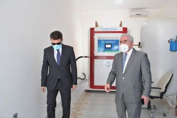 Oxygen generator significant for treatment of COVID-19 put into operation at Azerbaijan’s Teaching and Therapeutic Clinics 
