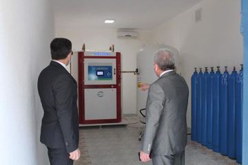 Oxygen generator significant for treatment of COVID-19 put into operation at Azerbaijan’s Teaching and Therapeutic Clinics 